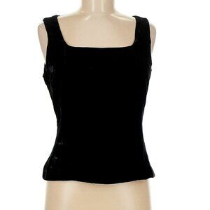 Ann Taylor Black Velvet Tank